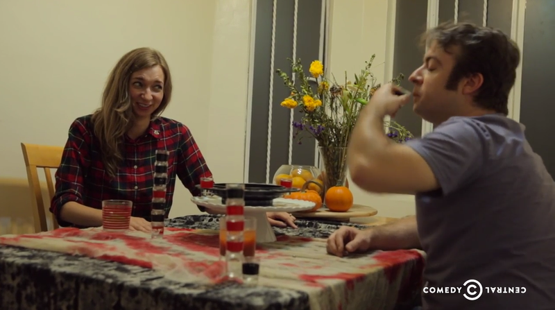 Illustration for article titled Rich Fulcher transforms into a soundboard on Drunk History